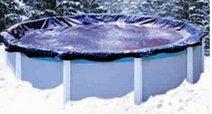 Blue solid winter cover
